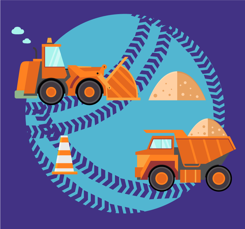 Stavební hrací zóna Vinylový koberec pro děti - TenStickers