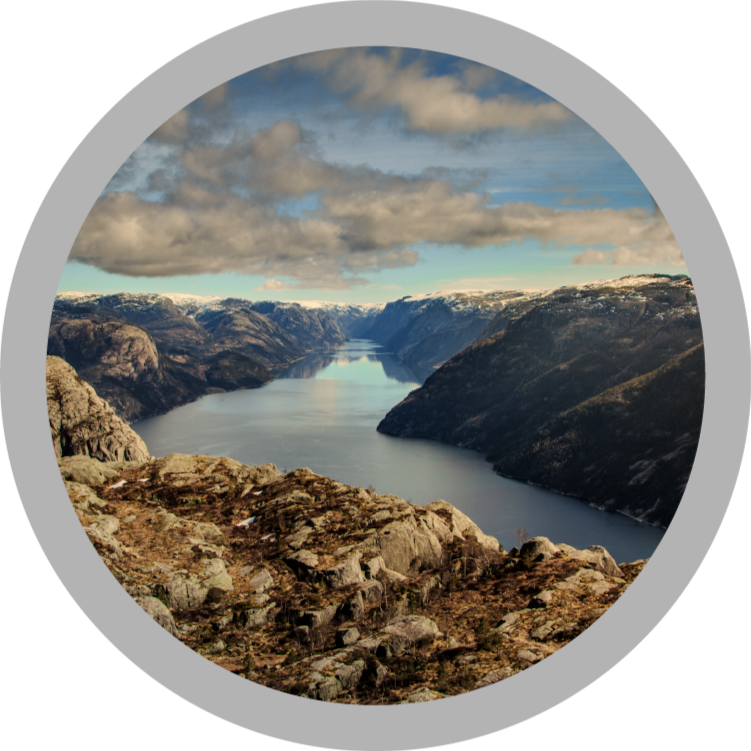 Vinylový koberec preikestolen norsko přírodní - TenStickers