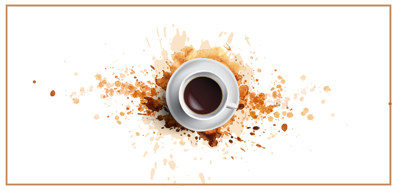 Vinylový koberec výbuchu kávy v jídelně - TenStickers