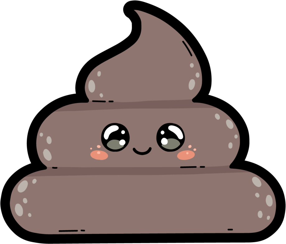 Anime poo emoji teen vinylový koberec - TenStickers
