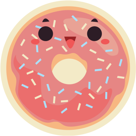 Animovaná kobliha Ostatní Vinylový koberec - TenStickers