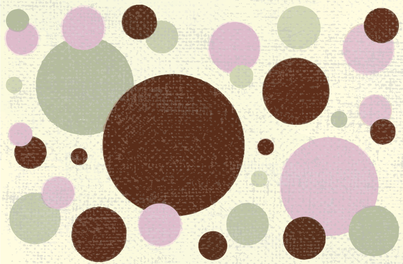 Velké a malé puntíky geometrické koberce - TenStickers