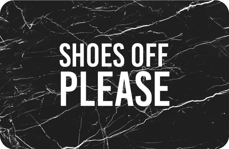 Boty mimo vchod Mramorový vinylový koberec - TenStickers