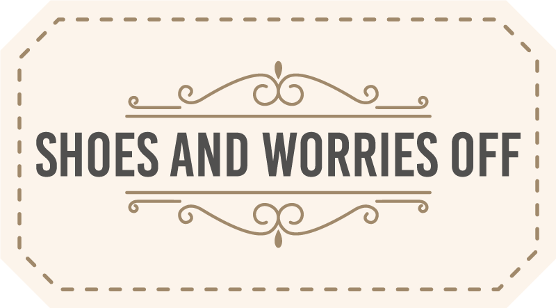 Boty starosti pryč Vinylový koberec s frázemi - TenStickers