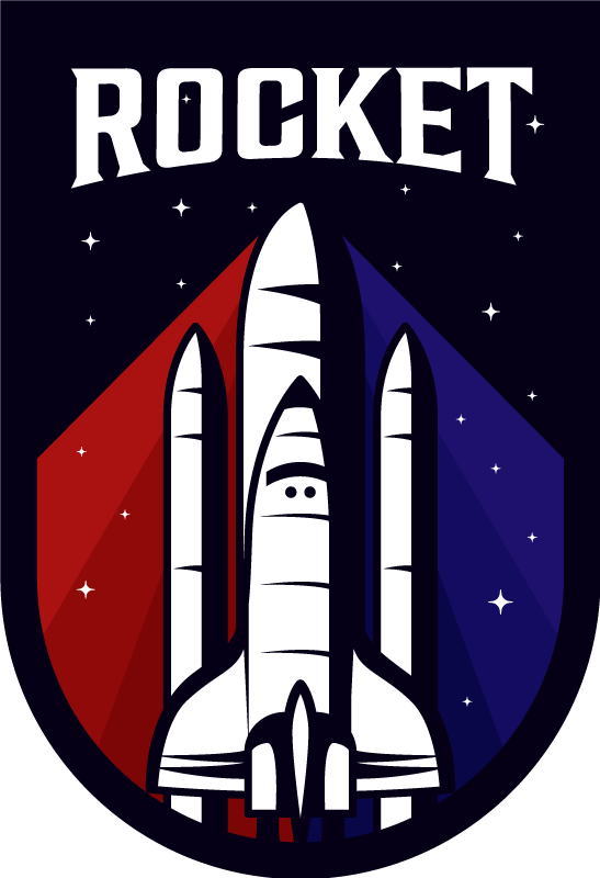 Barevná raketa na hraní pro děti - TenStickers