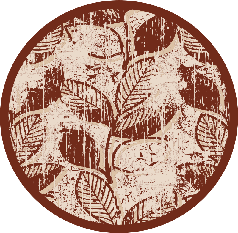 Stylové vzory listů Přírodní vinylový koberec - TenStickers