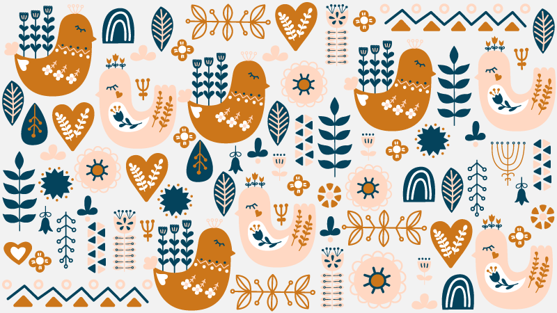 Děti se severským vinylovým koberečkem - TenStickers