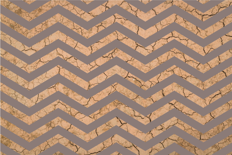 Chevron popraskaná textura Vinylový koberec s texturou - TenStickers