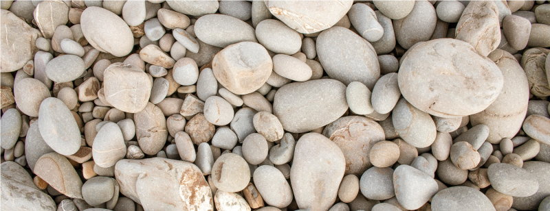 Kuchyňský vinylový koberec z bílých kamenů - TenStickers