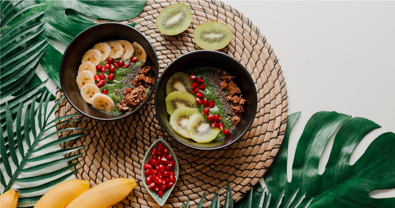 Misky s tropickým ovocem Kuchyňský vinylový koberec - TenStickers