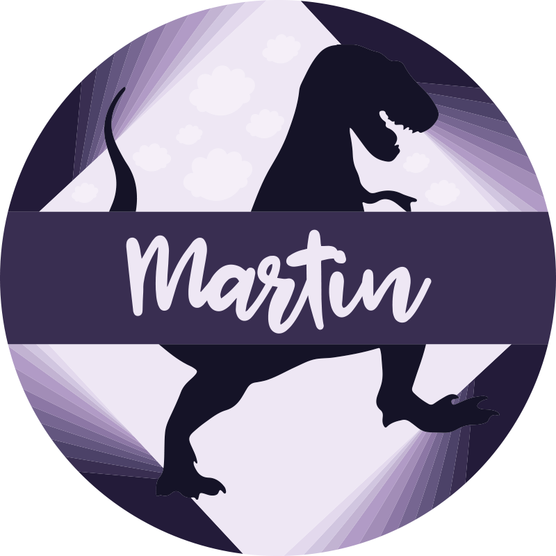 Velociraptor se jménem Ostatní Vinylový koberec - TenStickers