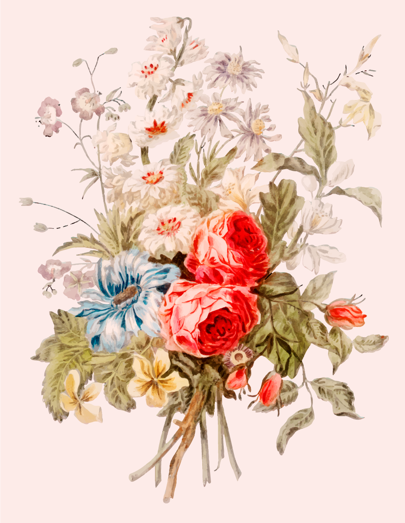 Pivoňka parta květinový koberec dekorace - TenStickers