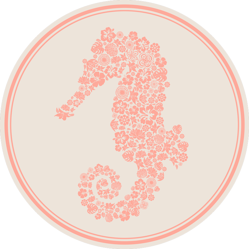 Květinový koberec ze zvířecího koně - TenStickers