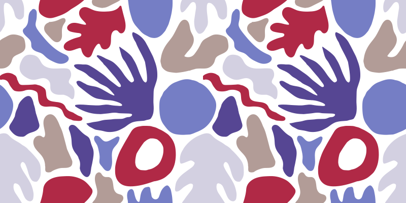 Abstraktní tvarový vzor Minimalistický vinylový koberec - TenStickers