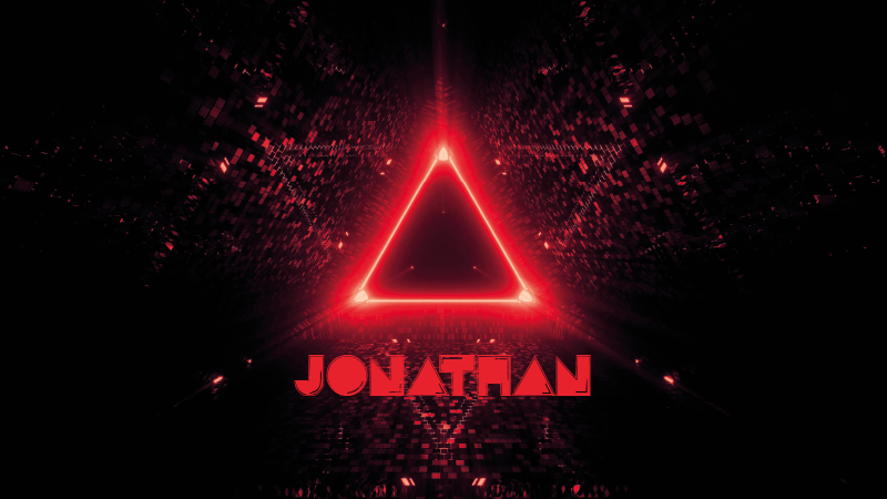 Neonový trojúhelník se jménem Vinylový koberec pro teenagery - TenStickers