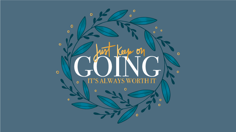 Pokračujte, vždy to stojí za to, vlastní vinylový koberec - TenStickers