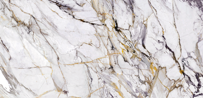 Bílé kamenné podlahové dlaždice - TenStickers