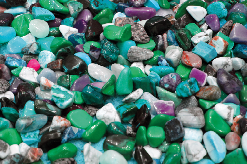 Barevná oblázková mozaika Vinylový koberec s efektem kamene - TenStickers