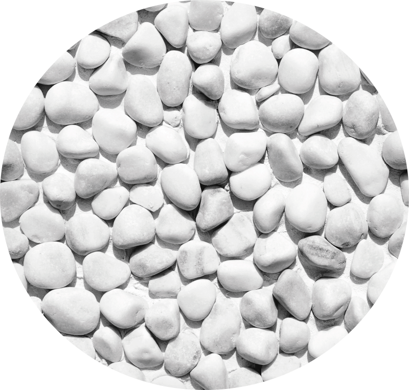 Bílý nepravidelný kamenný vinylový koberec - TenStickers