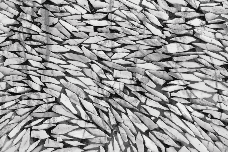 šedý realistický vzor Vinylový koberec s efektem kamene - TenStickers