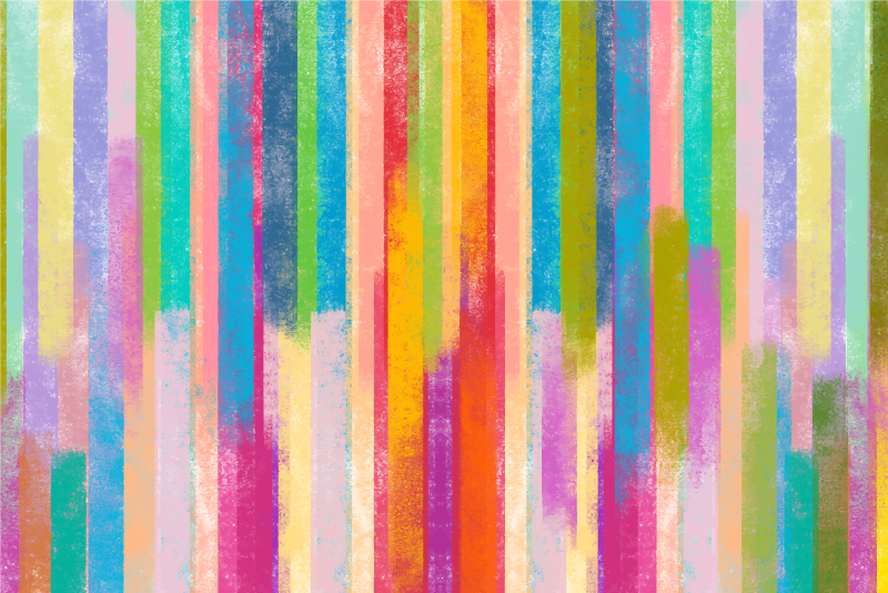 Vícebarevný mozaikový vinylový koberec - TenStickers