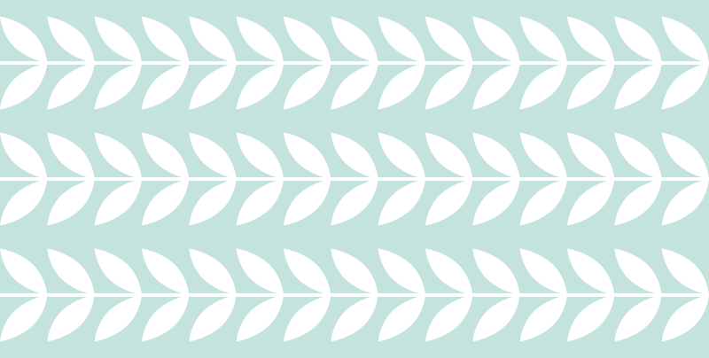 Listnatý zelený vzor Přírodní vinylový koberec - TenStickers