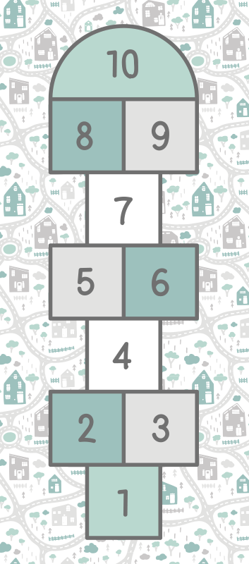 Design hřiště pro dětské herní vinylový koberec - TenStickers