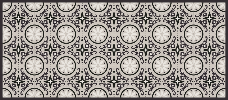 Geometrický zdobený design Vinylový koberec do ložnice - TenStickers