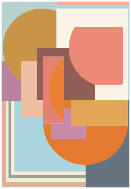 Výrazné formy Geometrický vinylový koberec - TenStickers