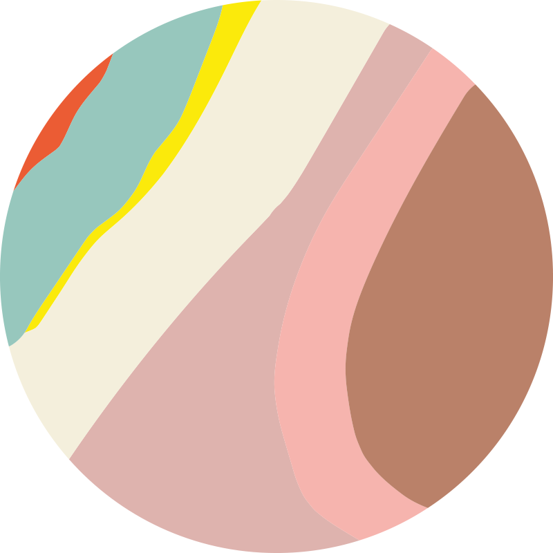 Jemné odstínové proudy Kulatý vinylový koberec - TenStickers