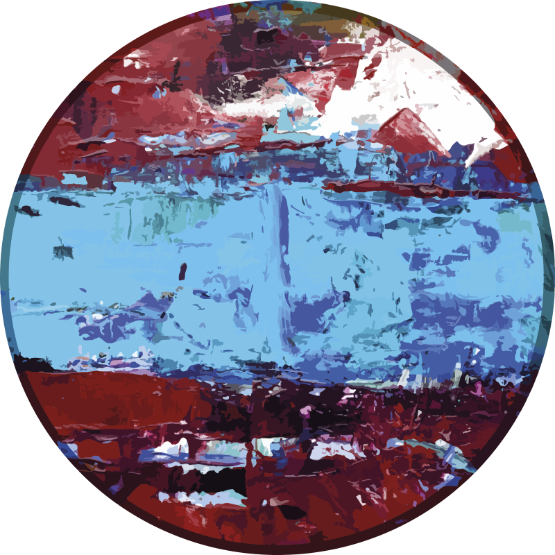 živé geometrické tvary vinylový koberec - TenStickers