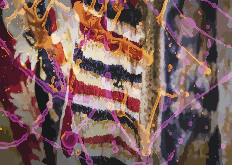 Stříkající barevný koberec moderní koberec - TenStickers