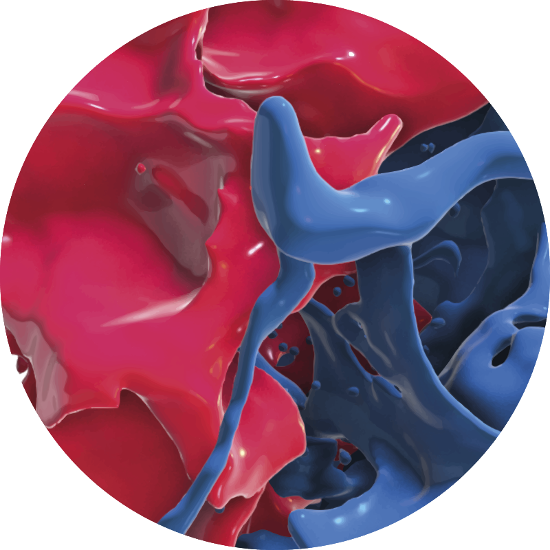 Abstraktní barevný proud Vinylový koberec s texturou - TenStickers