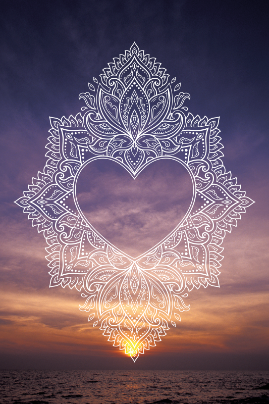 Elegantní design s citem Mandala vinylový koberec - TenStickers