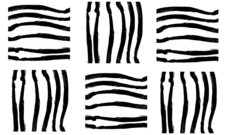 černé a bílé pruhy geometrické koberce - TenStickers