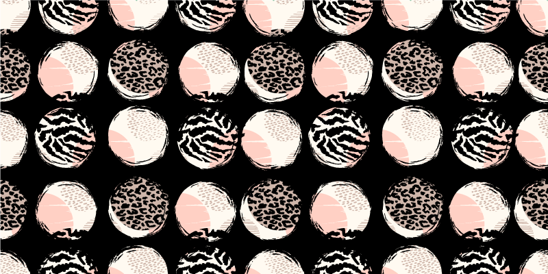 Abstraktní geometrický leopardí vzor zvířecí koberec - TenStickers