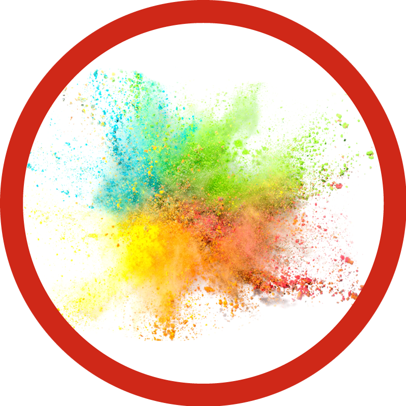 Barevný exploze efekt Vinylový koberec do ložnice - TenStickers