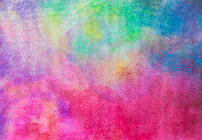 Barevný akvarelový efekt Vinylový koberec do ložnice - TenStickers