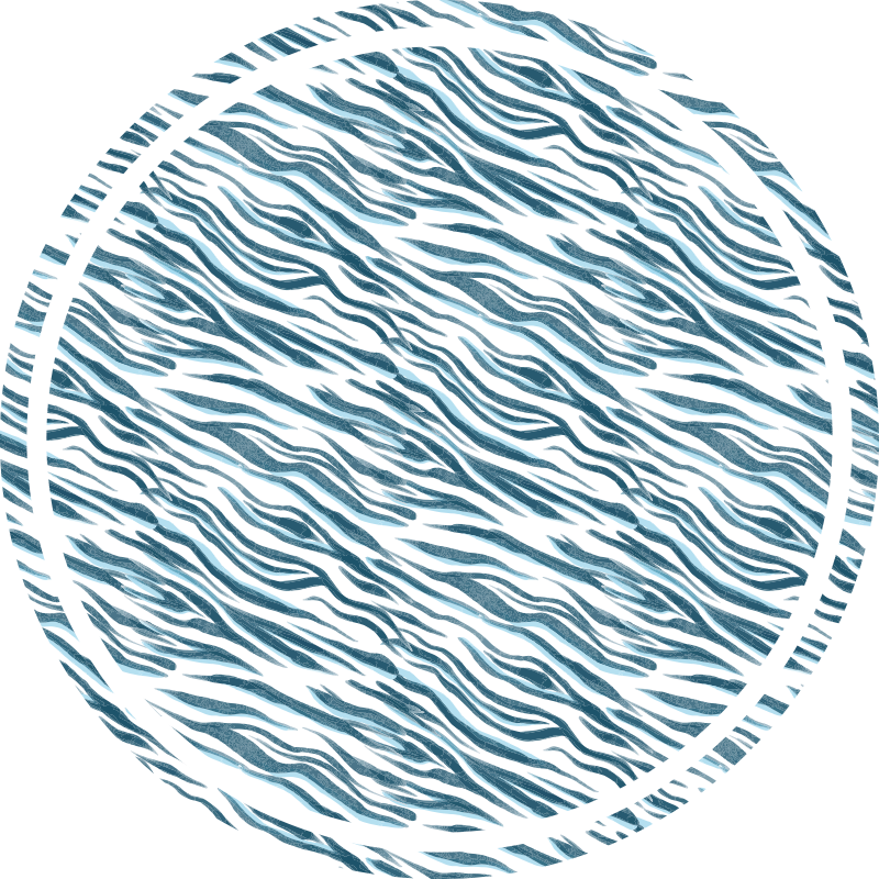 Stylová zebra vlna Vinylový koberec se zvířecím potiskem - TenStickers