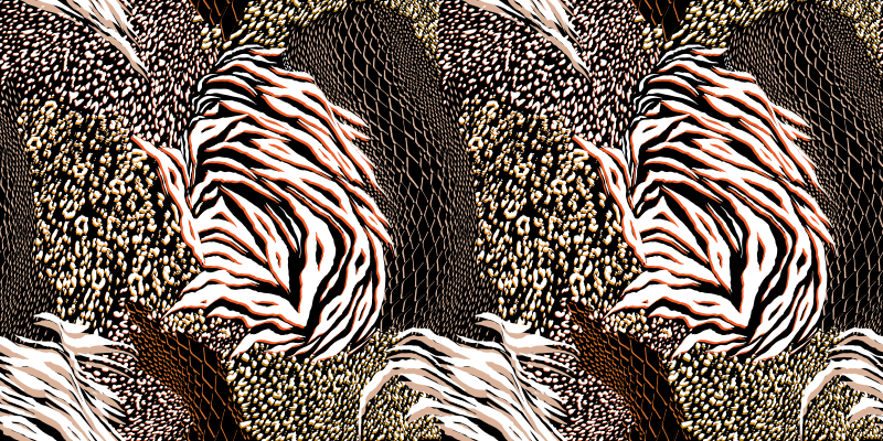 Mix zvířecí tisk zvířecí vinylový koberec - TenStickers