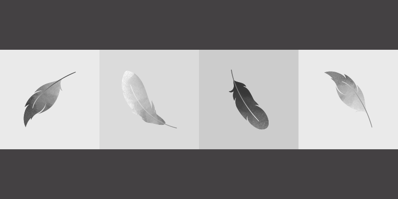 Peří ve čtvercovém moderním vinylovém koberci - TenStickers