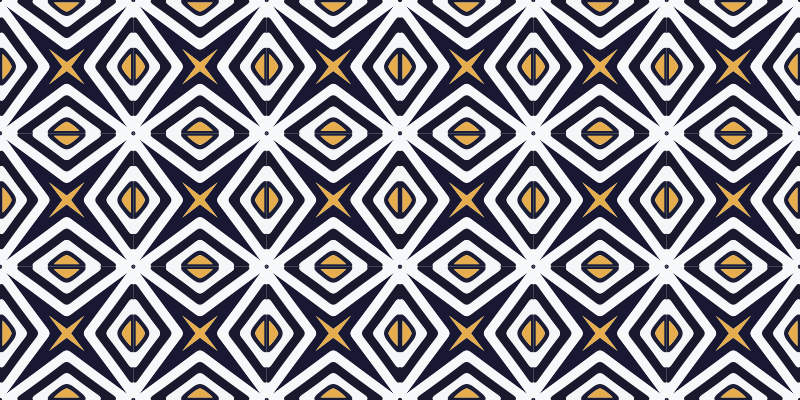 Vzor ve tvaru diamantu Geometrický vinylový koberec - TenStickers