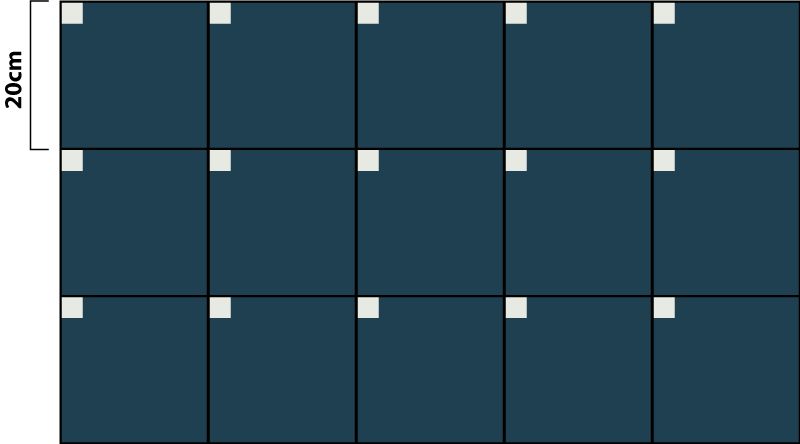 Tmavě modrá textura Vinylový koberec s efektem dlaždic - TenStickers
