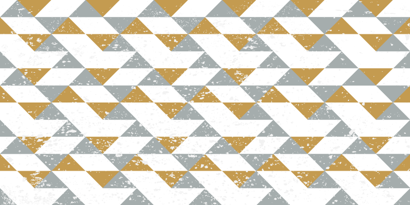 Kuchyně geometrické grunge kuchyňské podlahové dlaždice - TenStickers