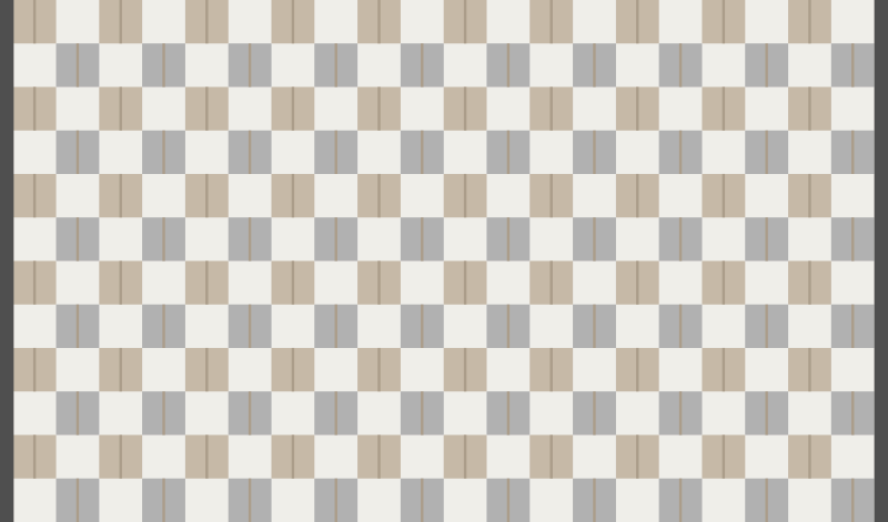 čtvercový krémový severský vinylový koberec - TenStickers