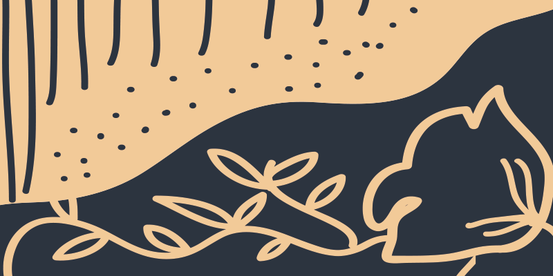 Béžový listový motiv Přírodní vinylový koberec - TenStickers