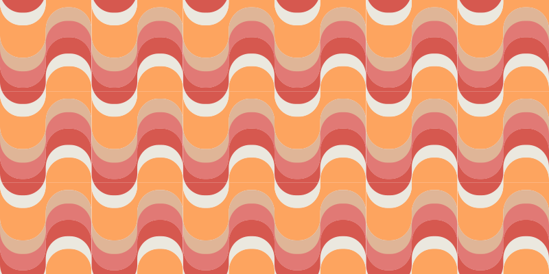 70. Léta vlněné geometrické koberce - TenStickers