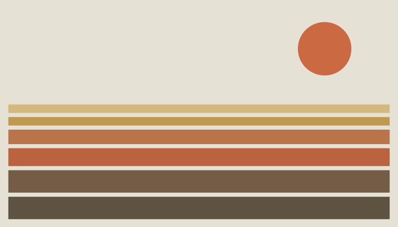 Vzorek západu slunce Vinylový koberec do ložnice - TenStickers