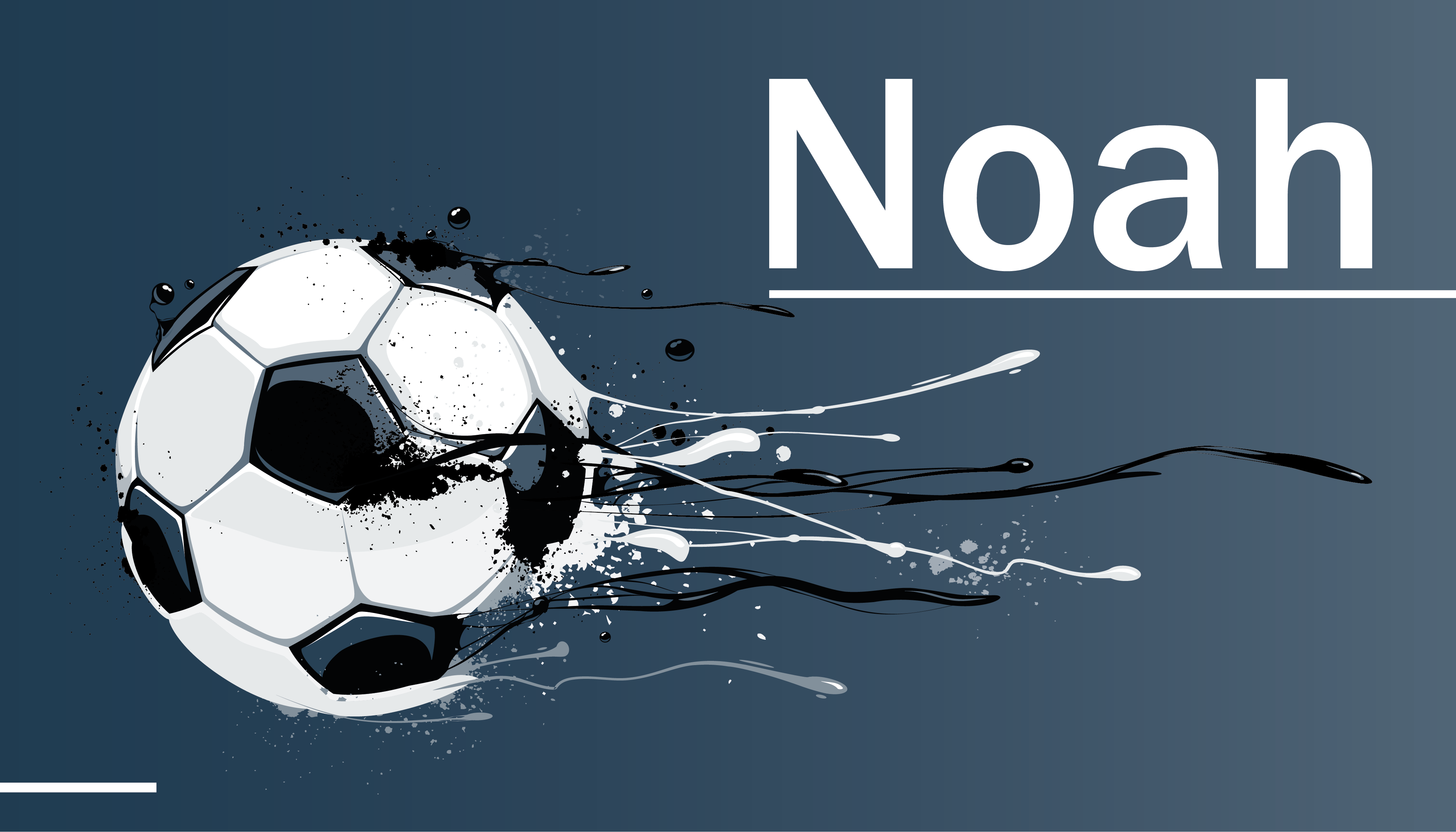 Skvělé dětské přizpůsobené fotbalové vinylové vinylový koberec - TenStickers