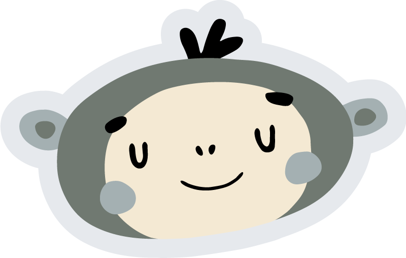 Dětský vinylový koberec opice džungle - TenStickers